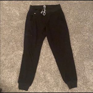 XS P FIGS JOGGERS BLACK - WORN ONCE